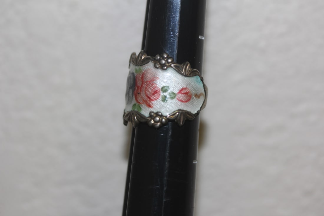 Enamel Sterling Ring - 3