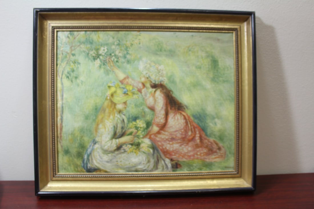 A Signed Print or Painting on Canvas: 20 1/4" x 24"