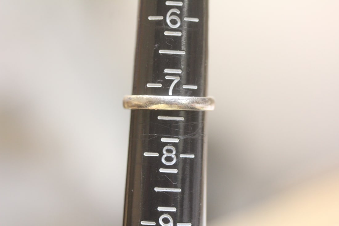 Sterling and Amber Ring - 3