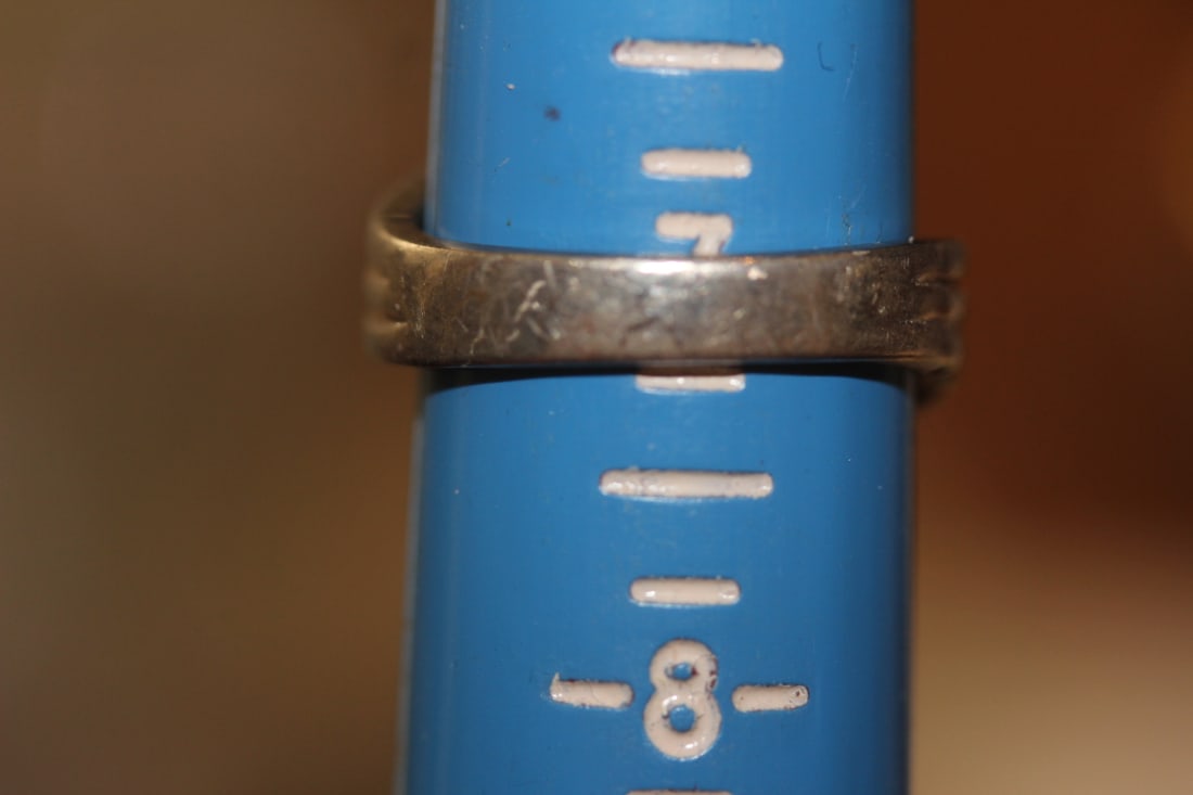 Sterling and Gem Stone Ring - 4