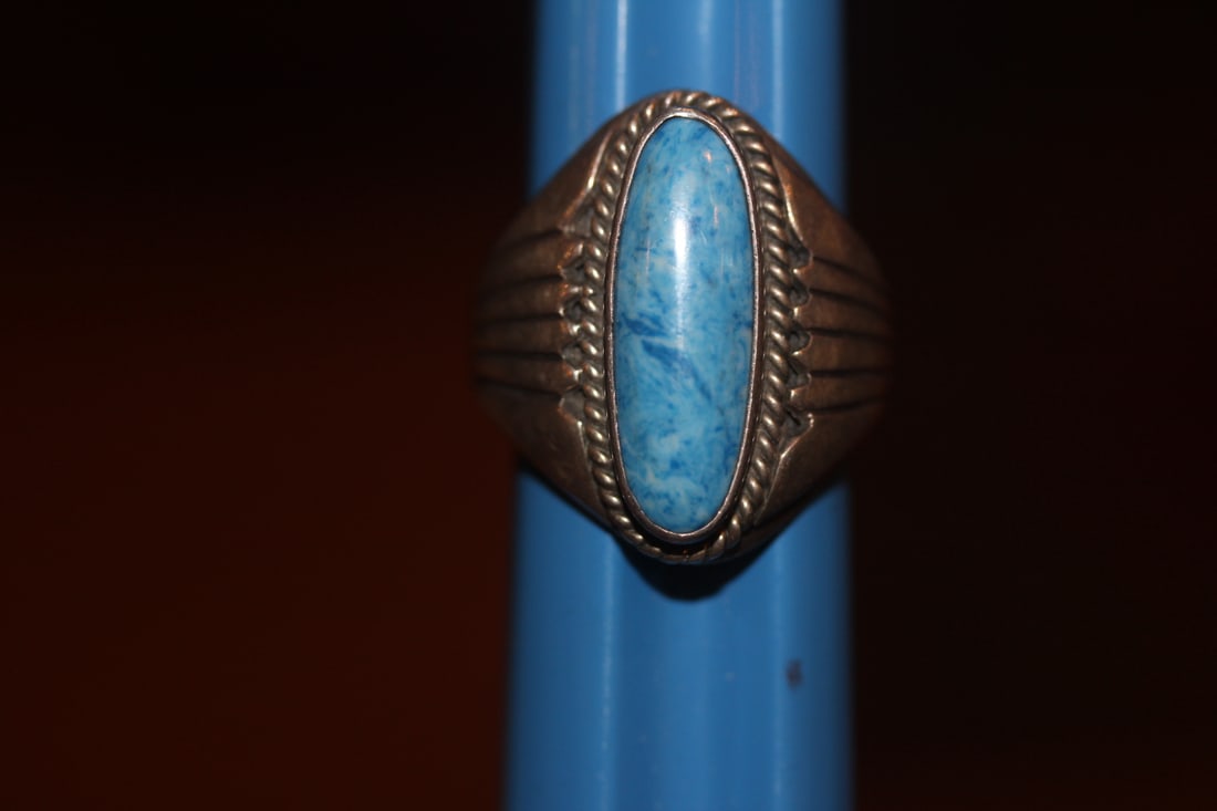 Sterling Silver and Lapis Ring (1 of 5)