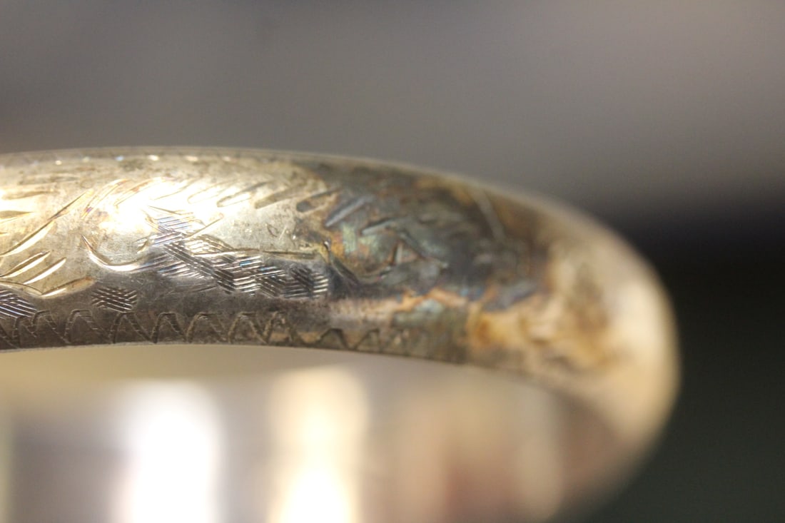 Sterling Bangle Bracelet - 4