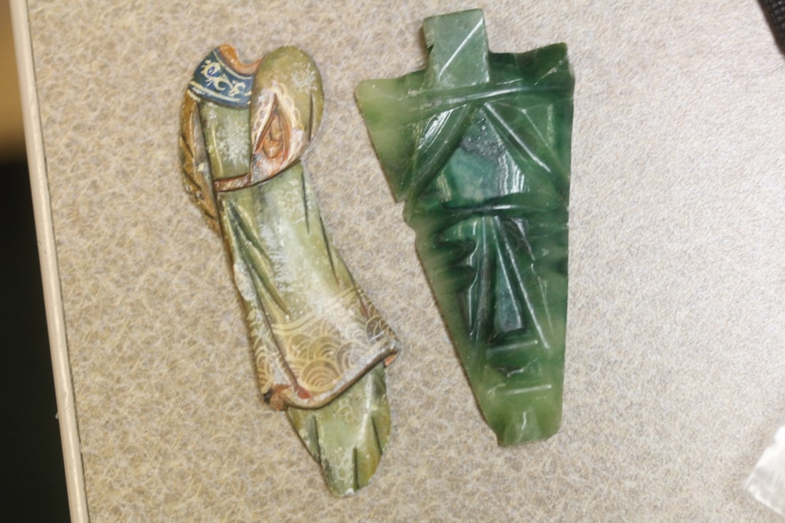 Lot of 2 Pendants?: both as found (broken)