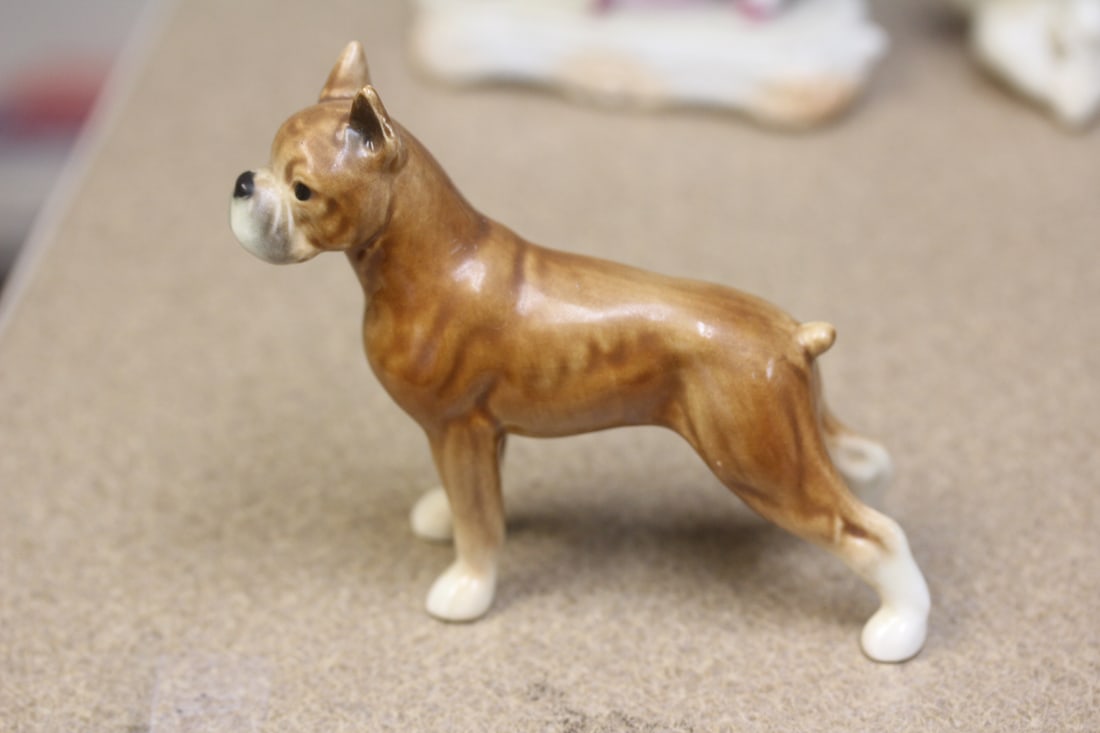Goebel Ceramic Bulldog: 4 inches across