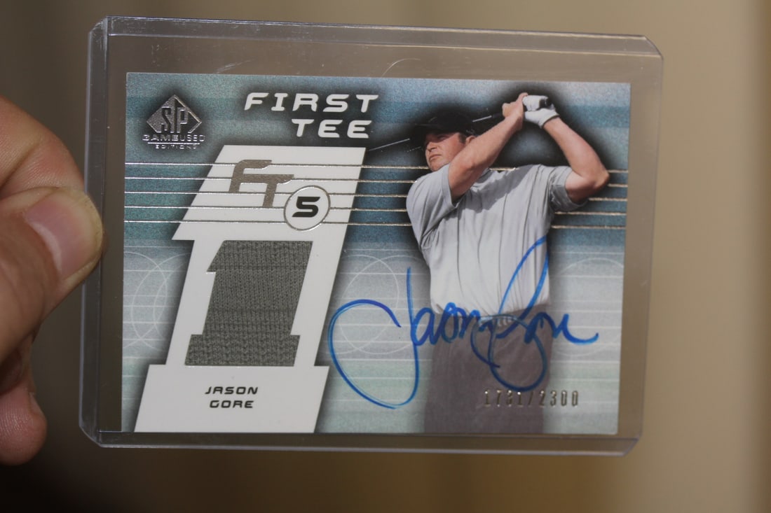 Jason Gore Jersey Card: signed
