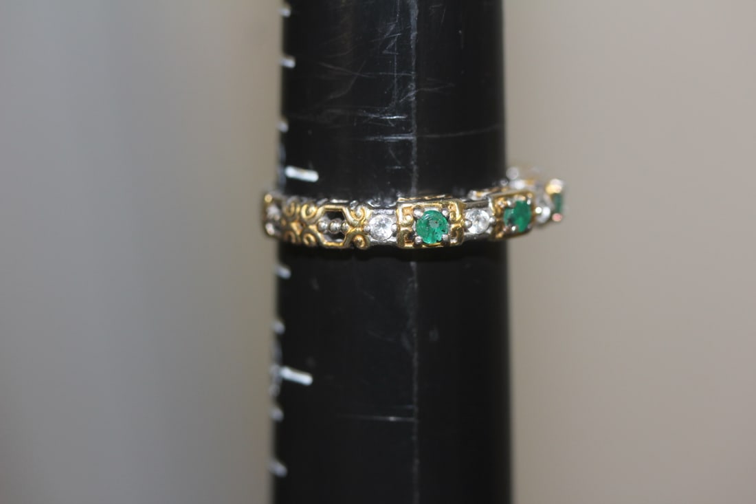 Sterling and Gemstone Ring - 2