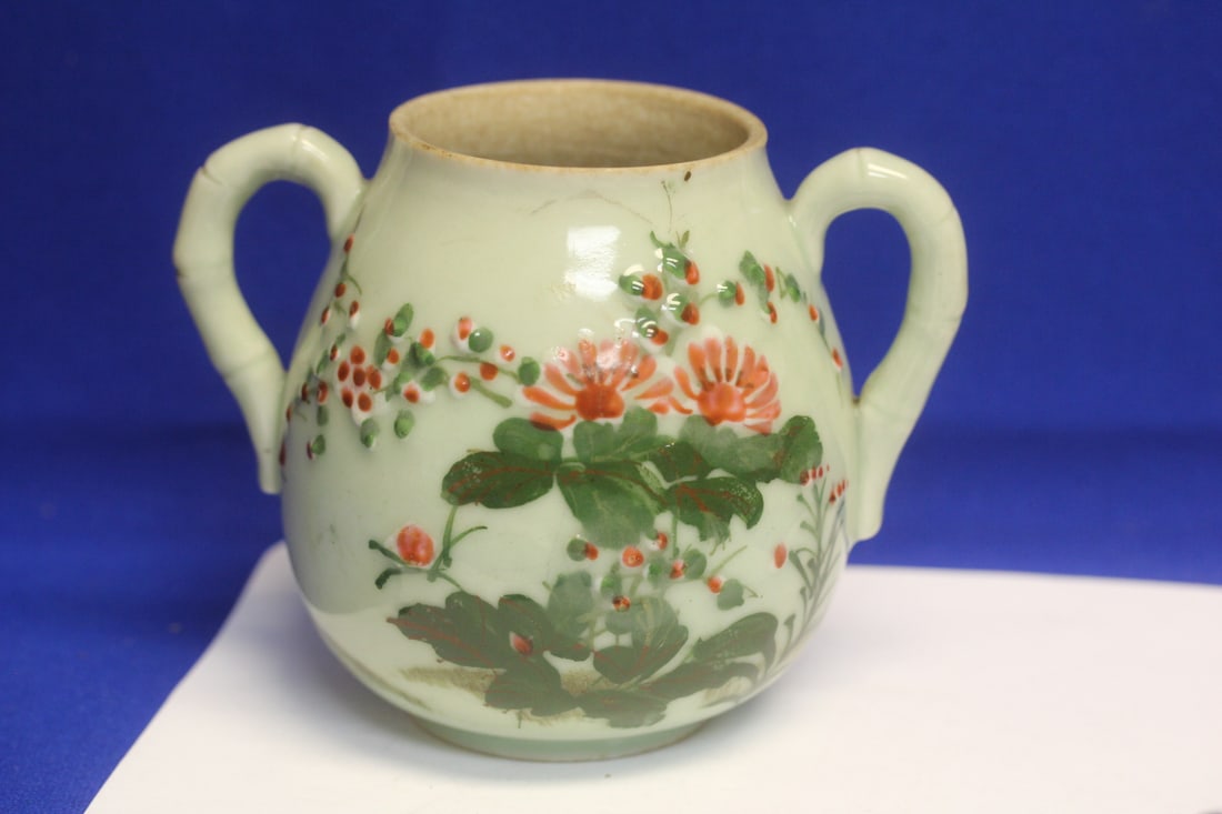 Antique/Vintage Asian Celadon Container (1 of 8)