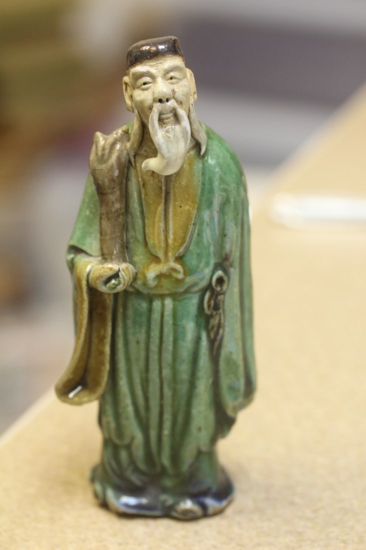 Antique/Vintage Chinese Mudman: marked "China" - 5 3/8" tall