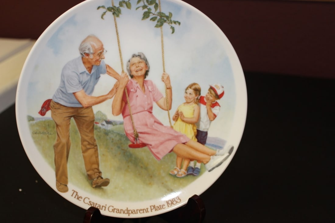 Collectors Plate by Csatari - Boxed with COA: 8 1/2 inches in diameter - Plate holder is not included