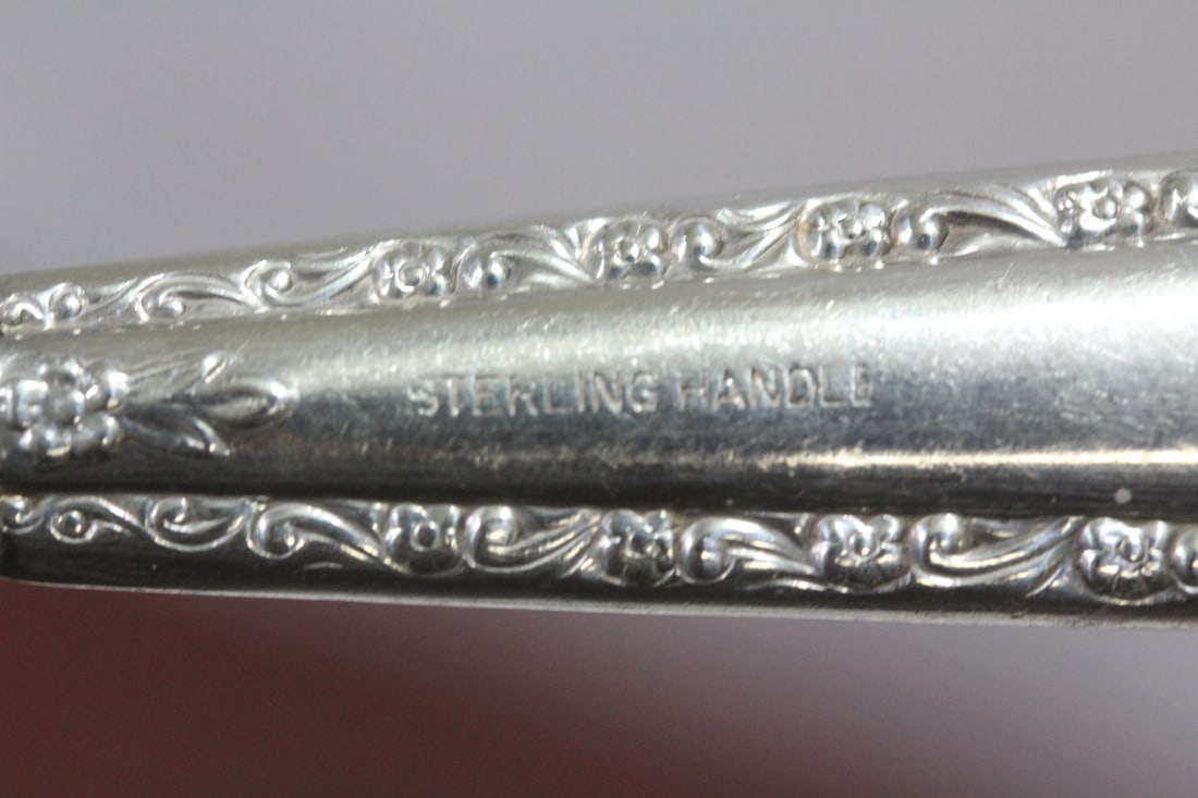 A Sterling Handle Serving Fork - 4