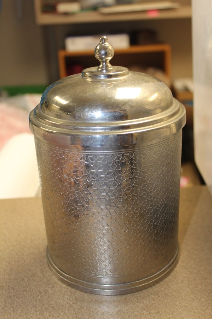 Michael Aram Waterford Metal Container: 9" tall