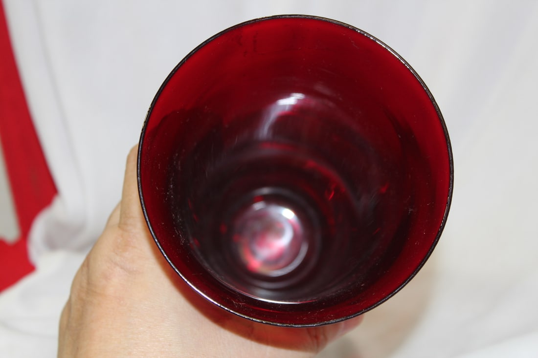 A Sterling Base Ruby Red Gorham Vase - 5