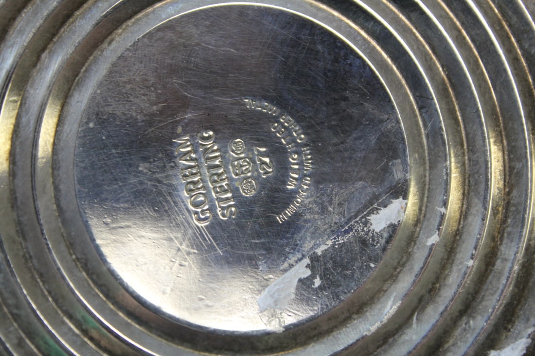 A Sterling Base Ruby Red Gorham Vase - 7