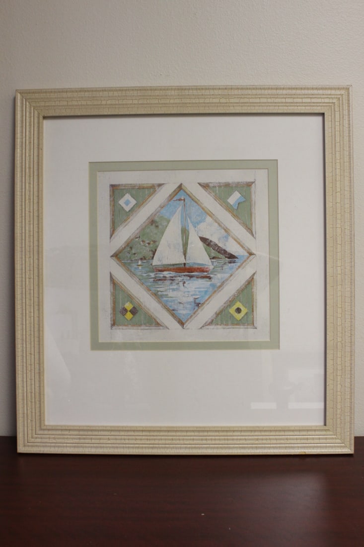 A Framed Lithograph: 23 1/2" x 25 1/2"