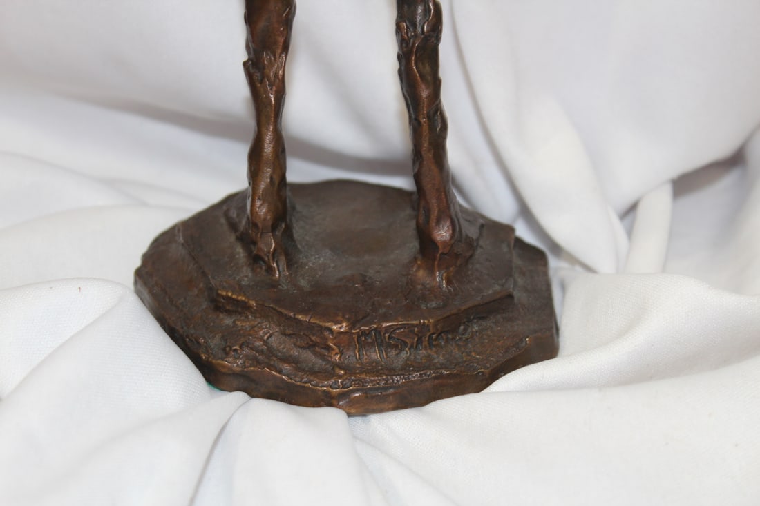 A Signed Marilyn Simon Solid Bronze Statue - 3