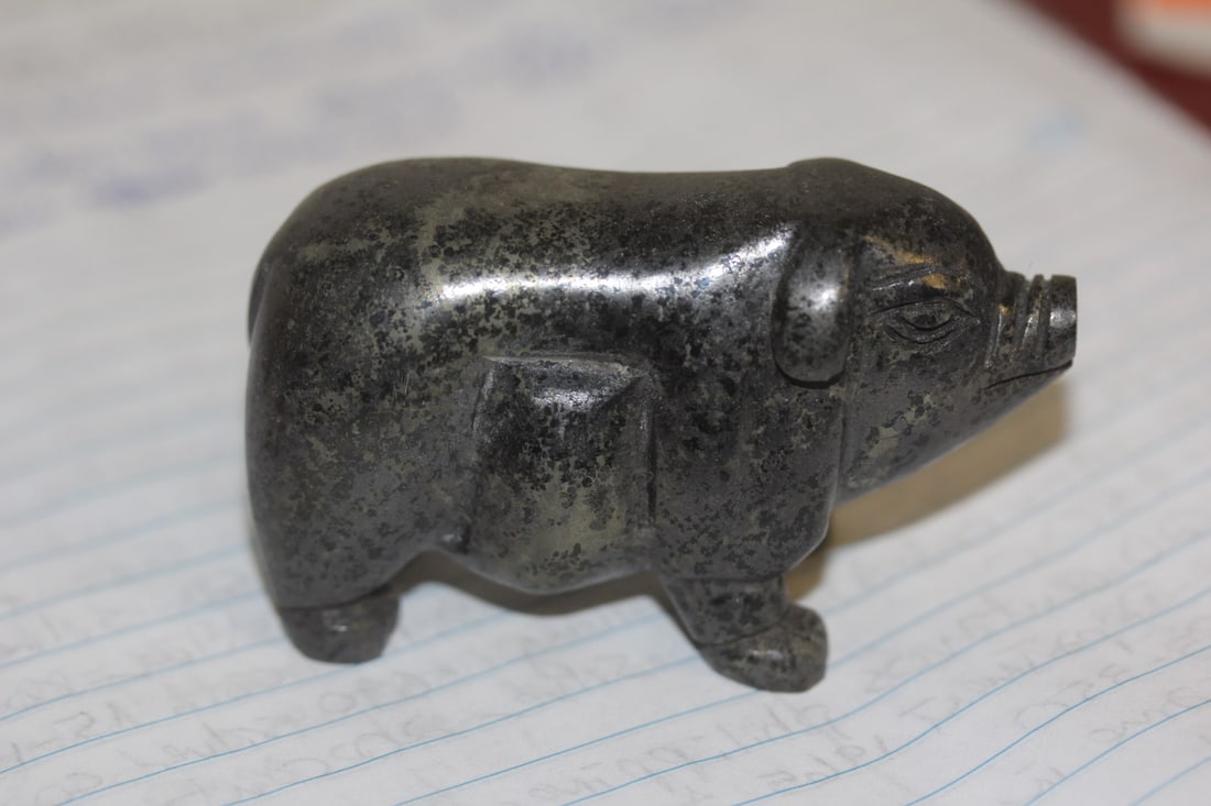 Chinese Jade or Hardstone Pig (1 of 6)
