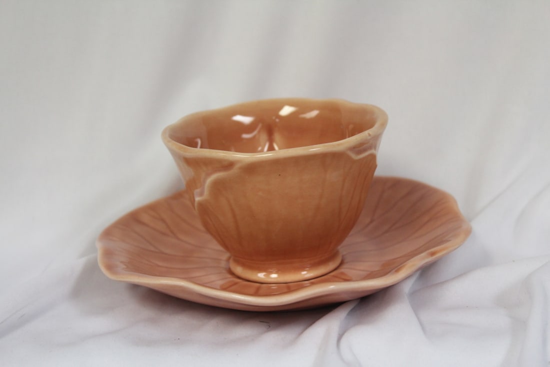 California Pottery Cup and Saucer: 6 1/4" in diameter the saucer