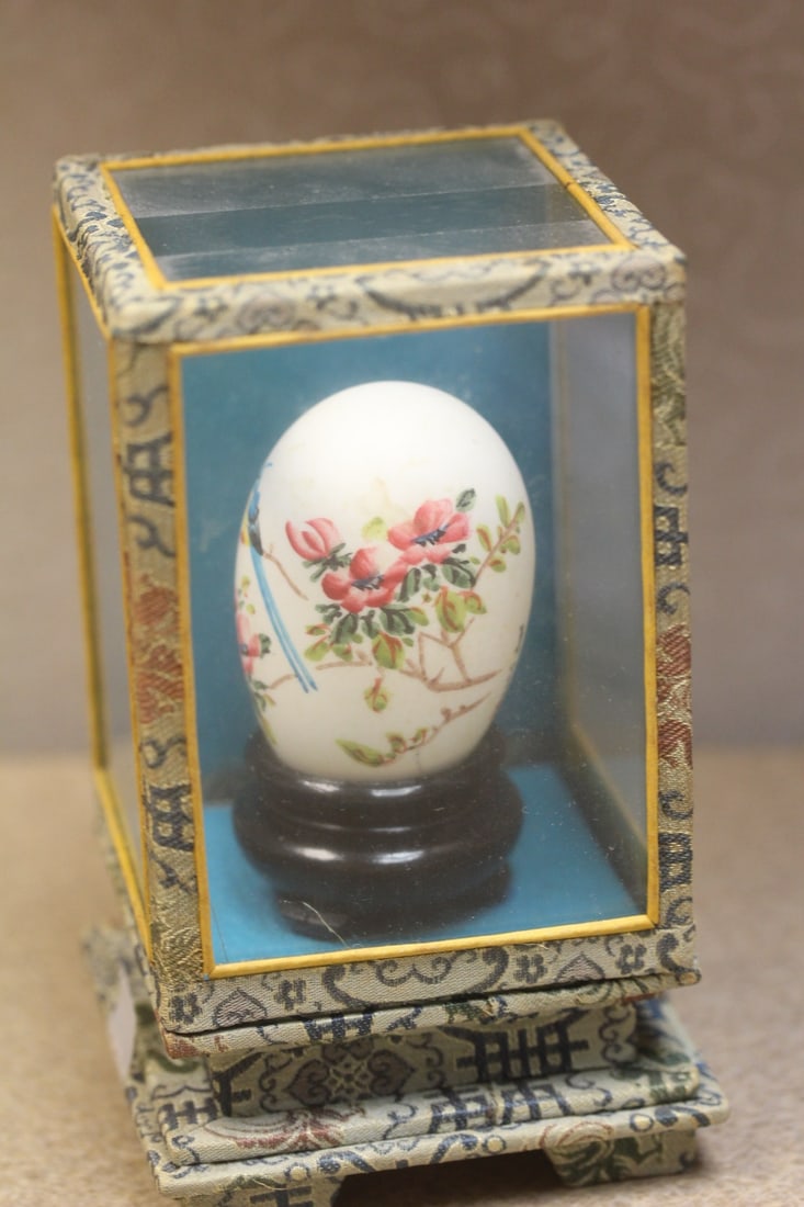 Oriental Egg Inside a Shadow Box - 2