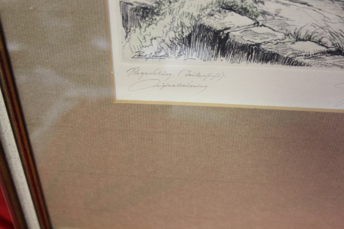 A Signed Drawing? Etching? Woodblock? - 2