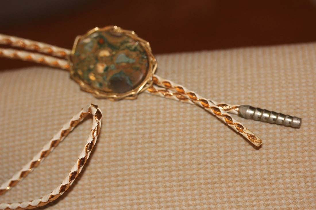 Jasper Stone Bolo Tie: as shown on photos