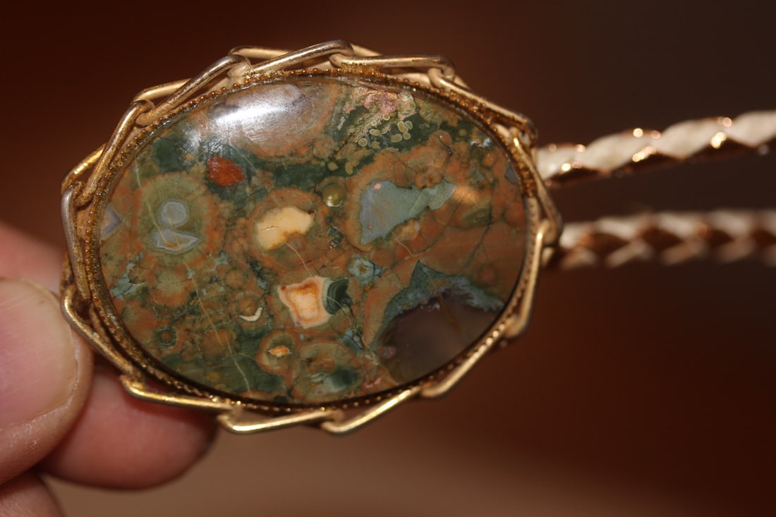 Jasper Stone Bolo Tie - 3