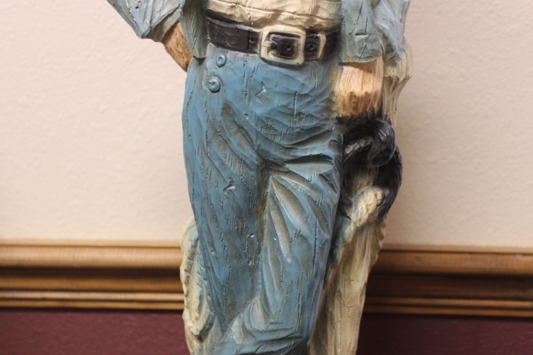 A Signed? Chalk Statue - 4