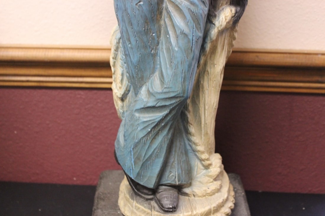 A Signed? Chalk Statue - 5