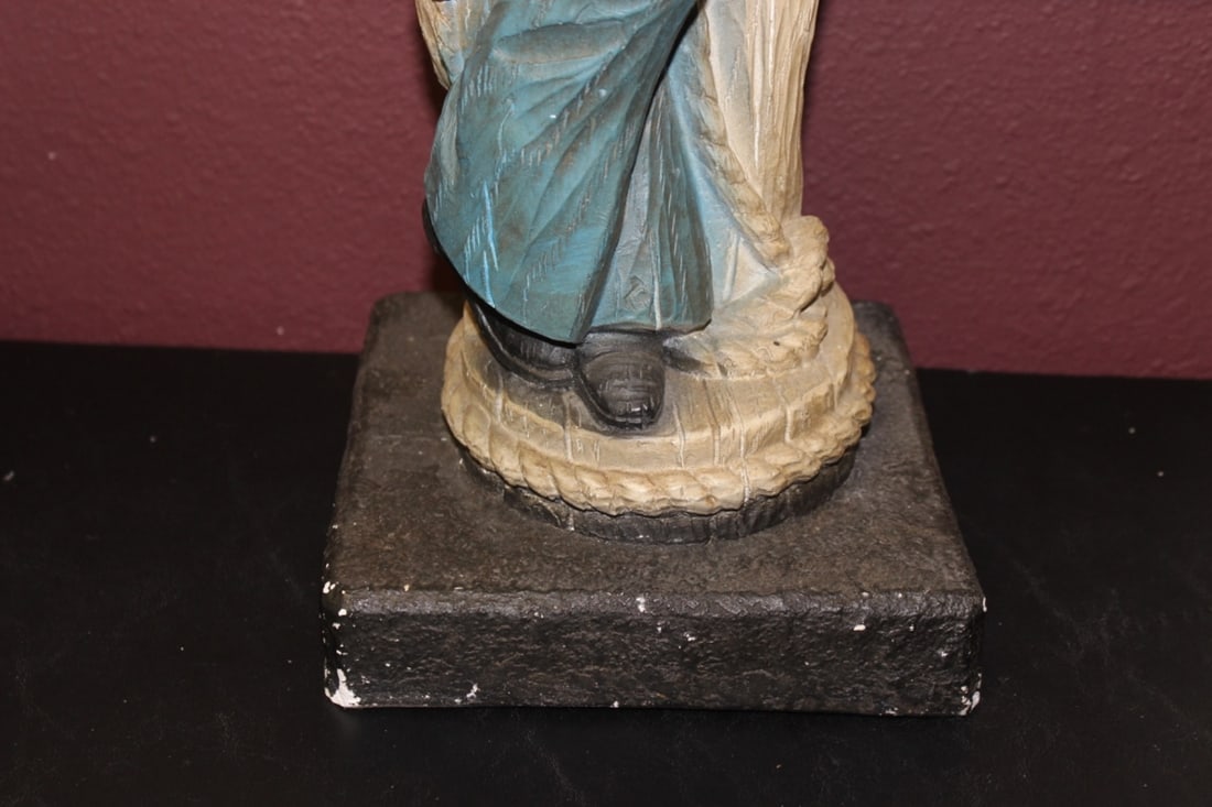 A Signed? Chalk Statue - 6