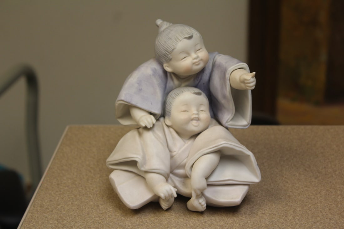 Japanese Figurine: 6 1/2" tall