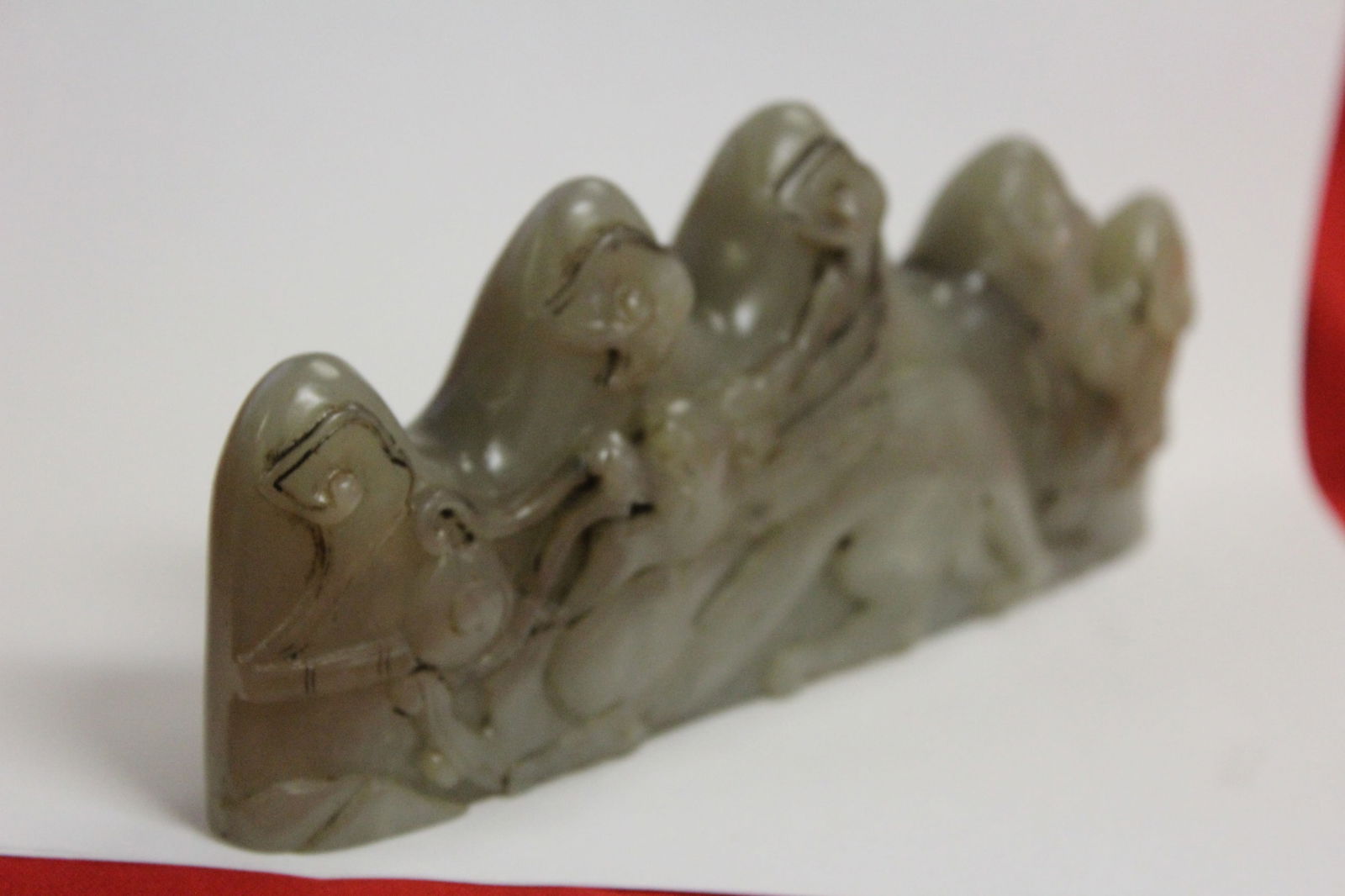 A Signed Jade Brush Rest - 2