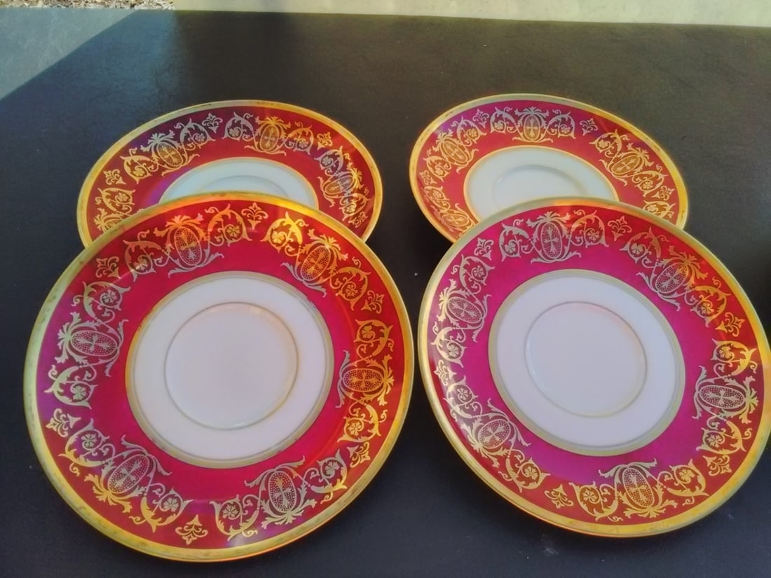 Set Of 4 Richelieu Saucers: Please note: no cups - 5 7/8" in diameter
