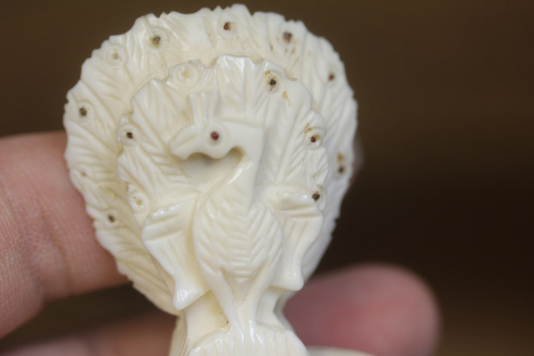 Carved Bone Phoenix - 3