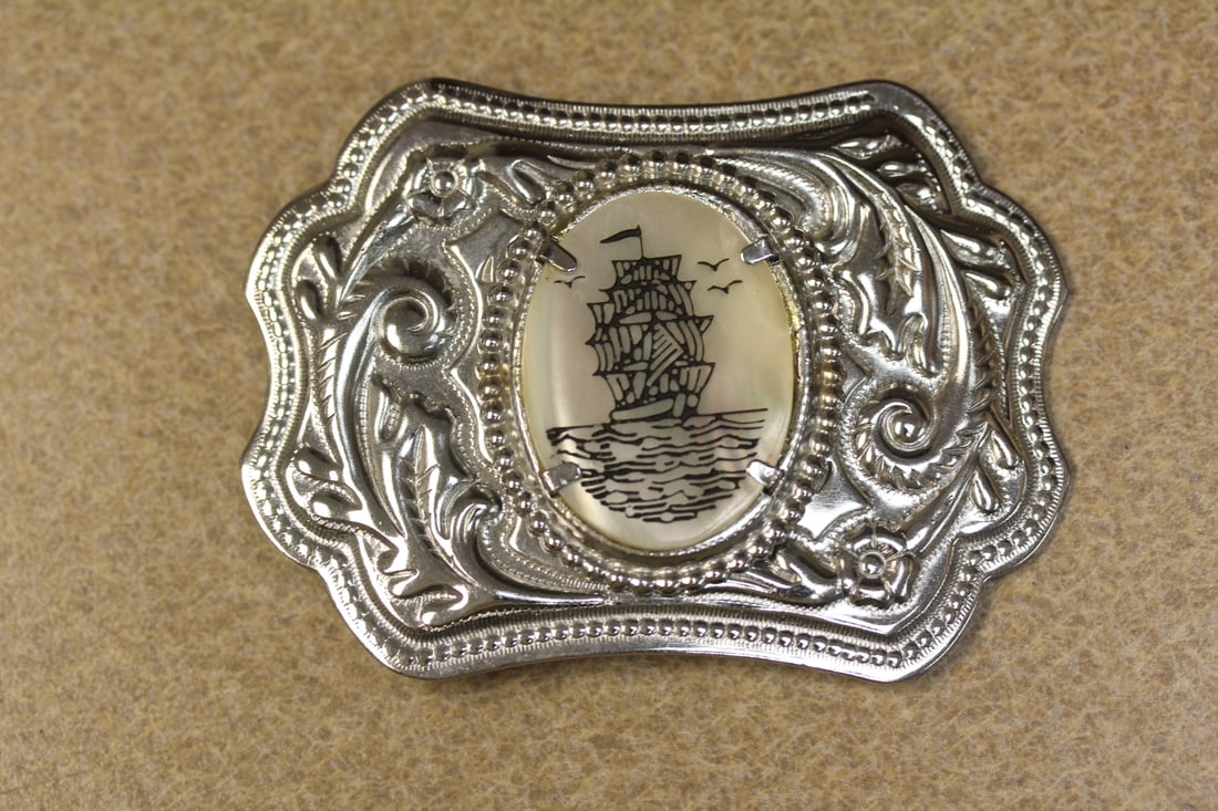 Sail Boat Belt Buckle: as shown