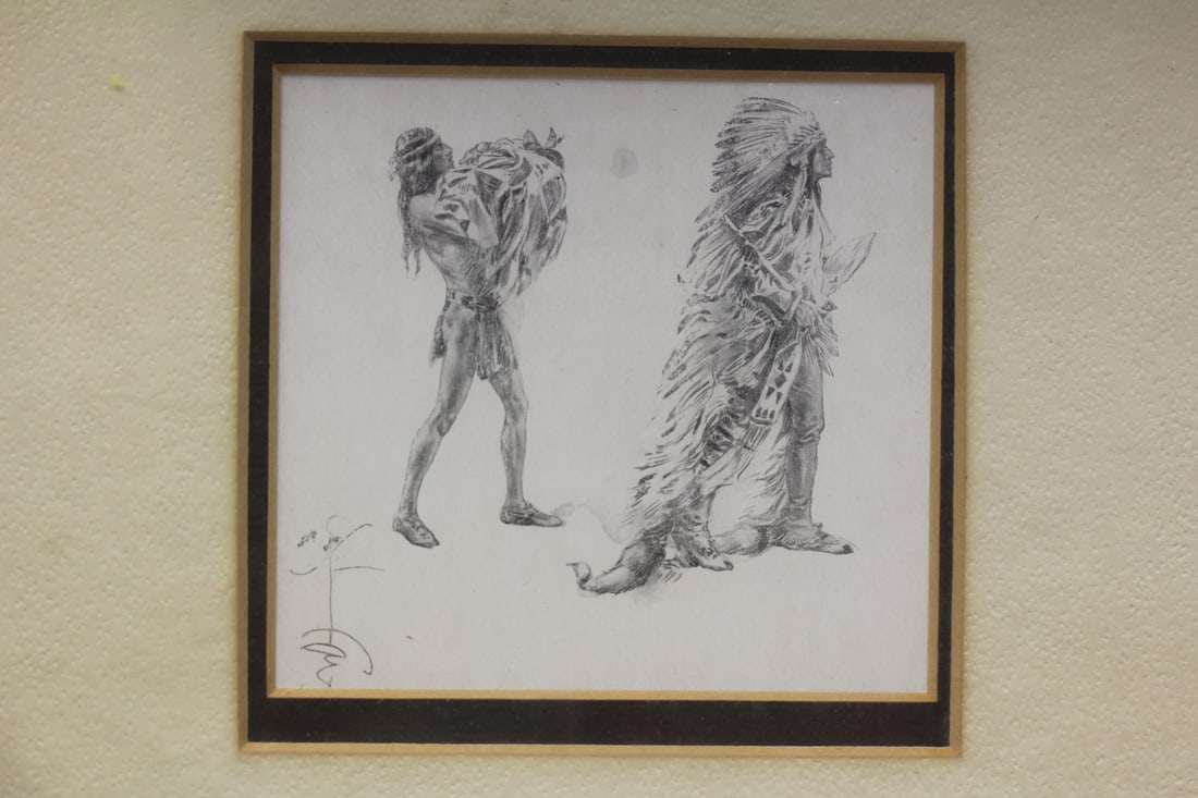 Hamilton Fisher Print: plate signed - still sealed - overall= 11" x 10 1/2" - sight= 3 3/8" square