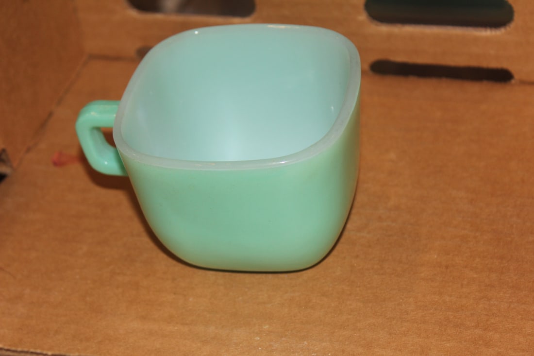 Glasbake Cup/Mug: 2 3/4" tall