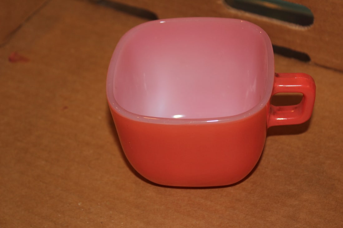 Glasbake Cup/Mug: 2 3/4" tall