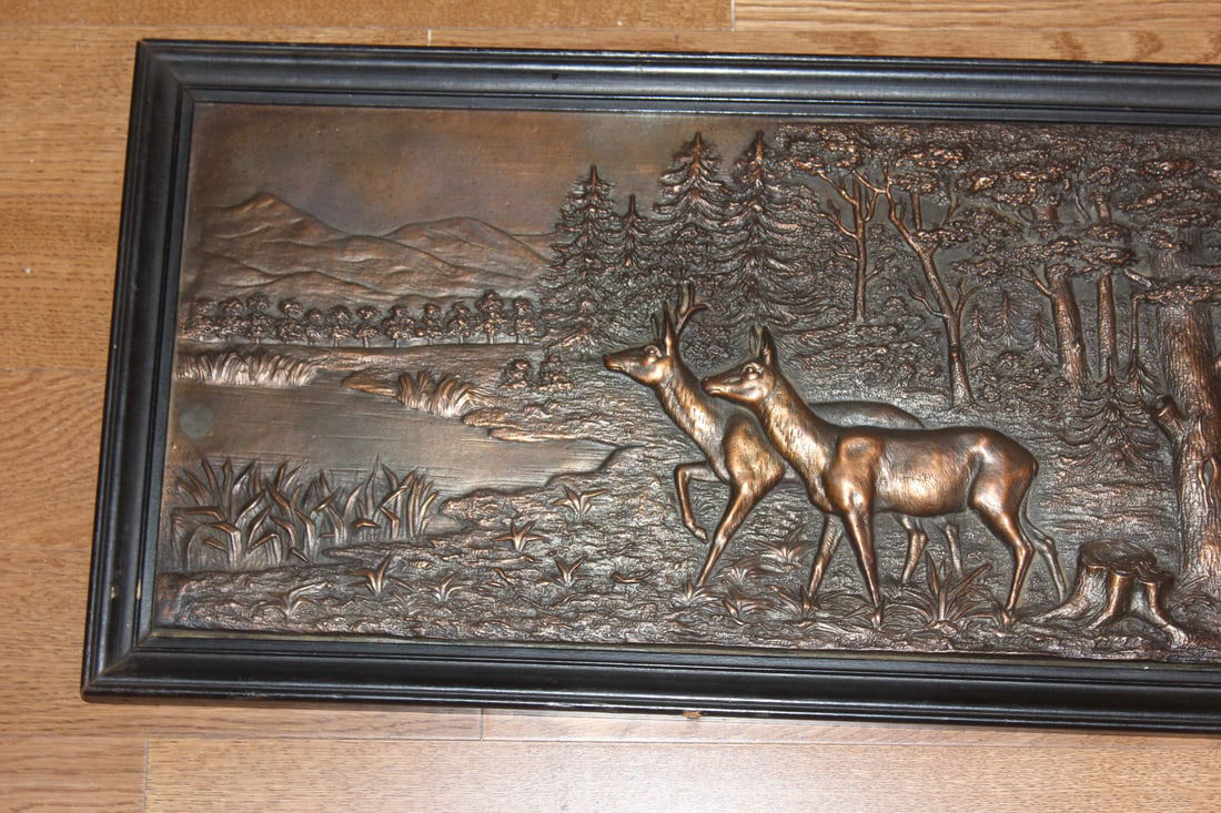 Framed Bronze Plaque - 3