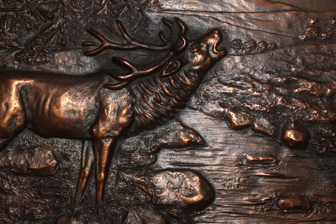 Framed Bronze Plaque - 4