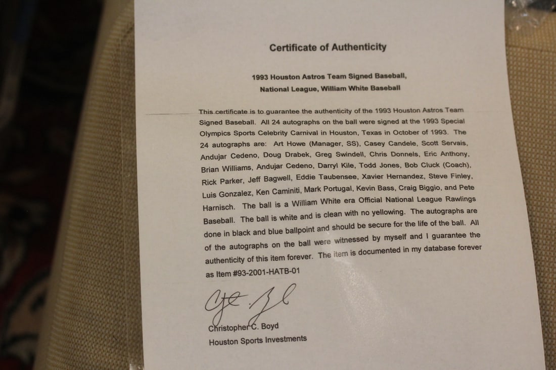 Players Signed Baseball - 8