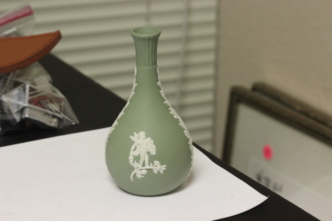 A Wedgwood Teardrop Form Bottle: 5 1/2" tall