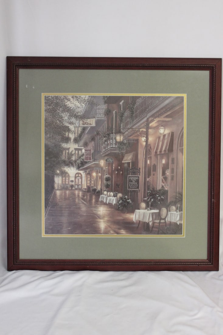 A Litograph/Print: plate signed on the upper left corner - overall= 24" square