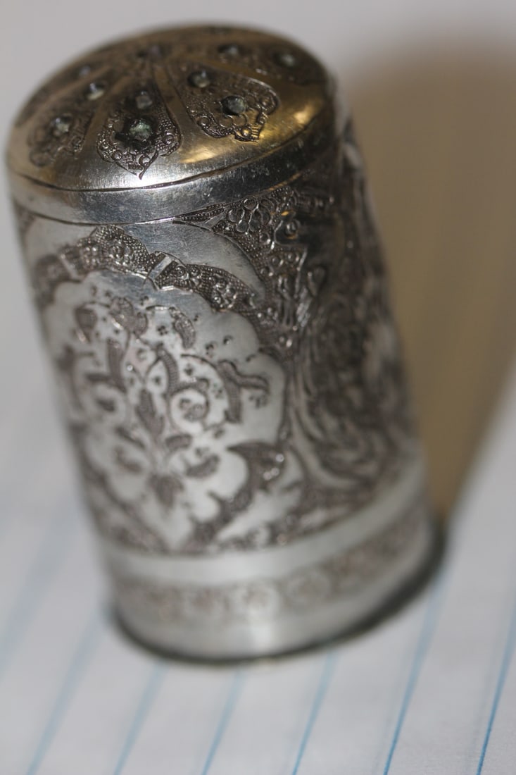 Single High Grade Silver Persian Shaker: well crafted - 1 7/8" tall
