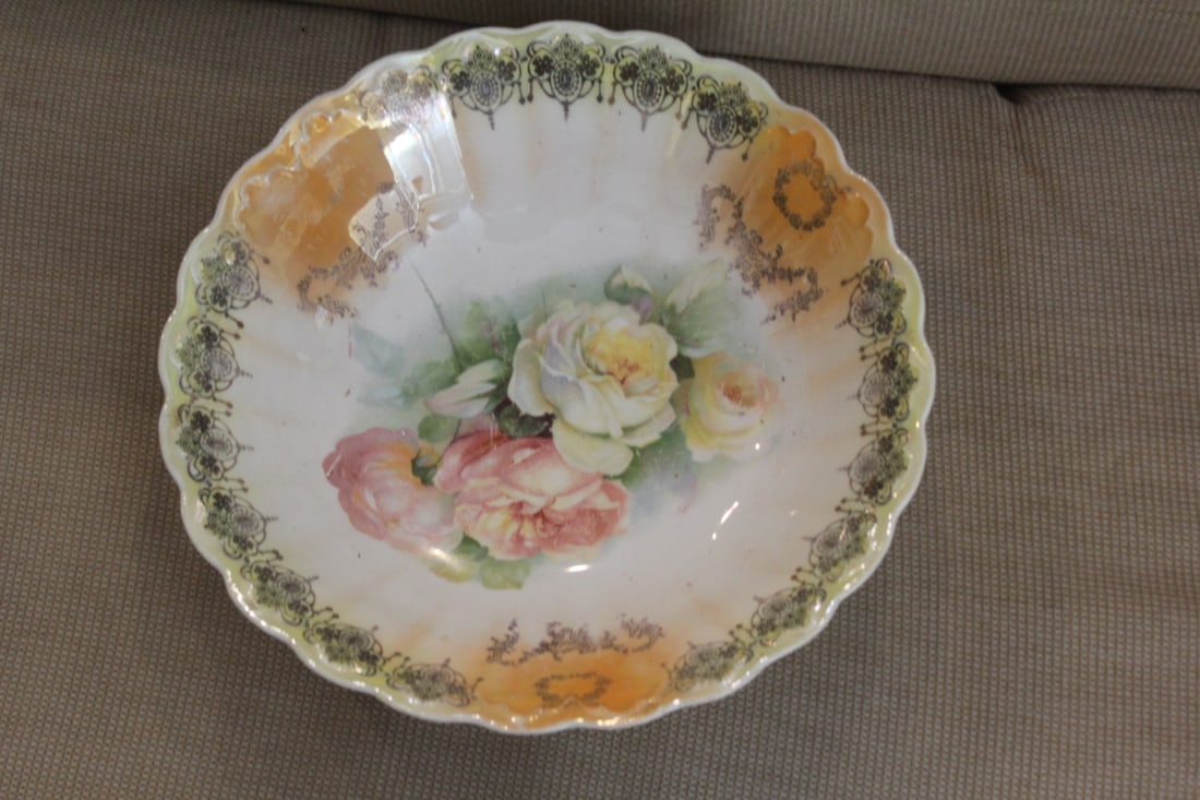 Rosebowl: 10 3/8" in diameter