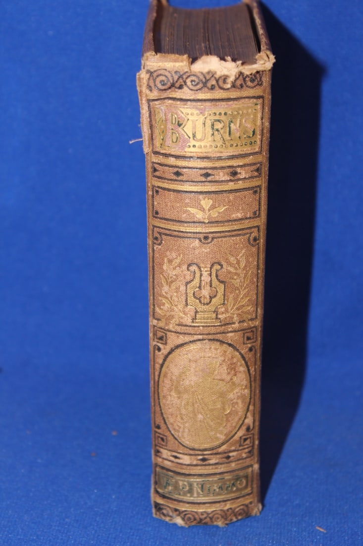 Hardcover Book: Burn's Poetical Works: from 1873 - please note: loose pages - as found