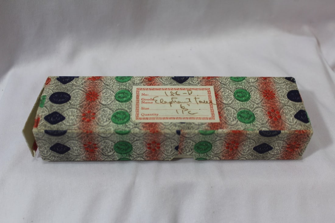 A Carved Bone Elephant Tower: on stand - overall= 6 1/2" tall