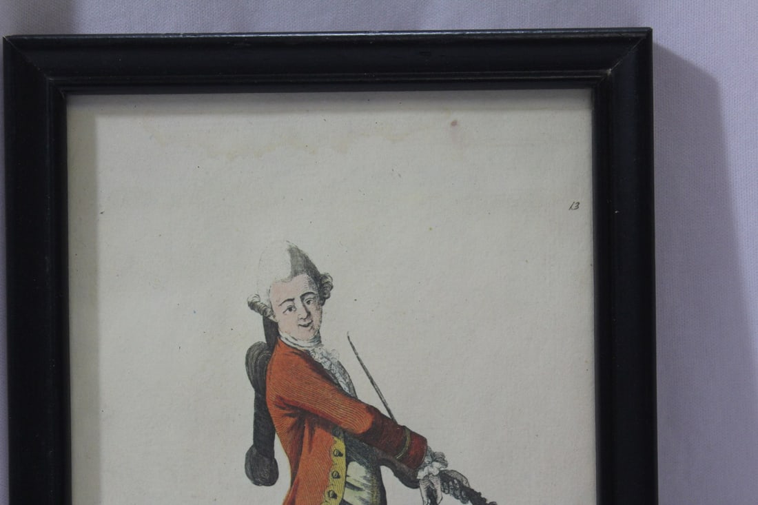 A Framed Print "Dancing Master Macaroni" - 2