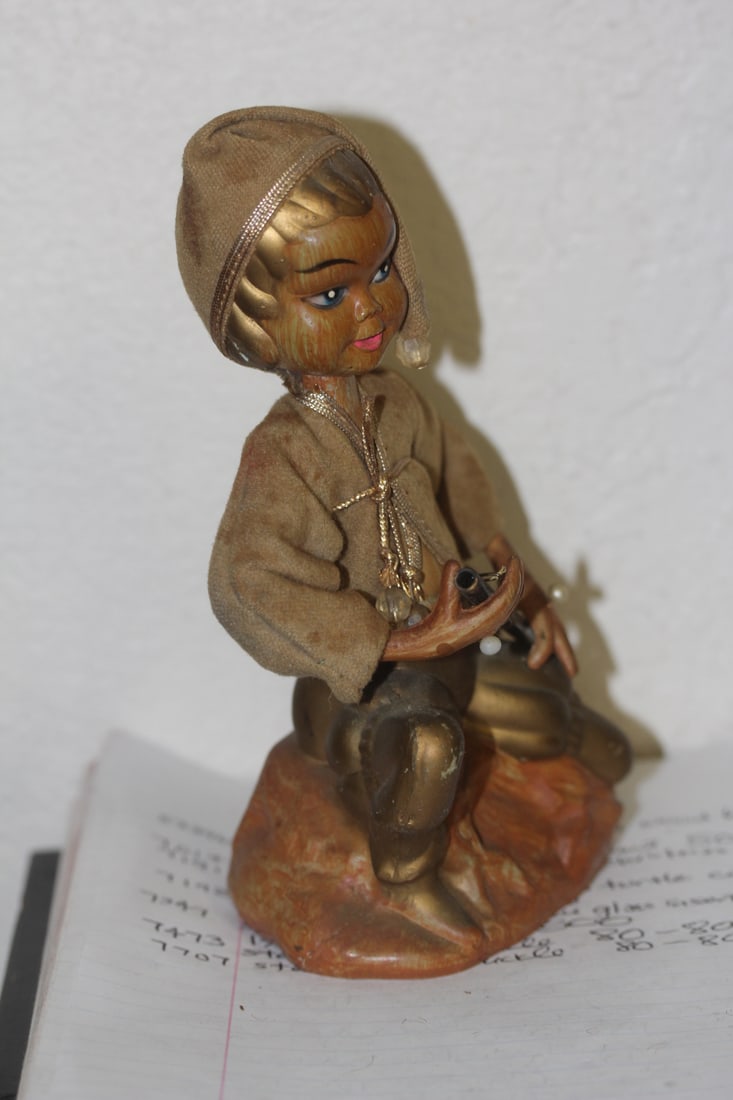 Vintage Plastic Elf Pixie Figurine - 4