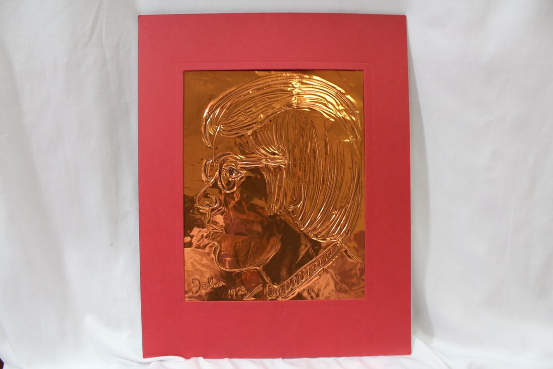 A piece of Art on Foil Paper: overall= 14" x 11"