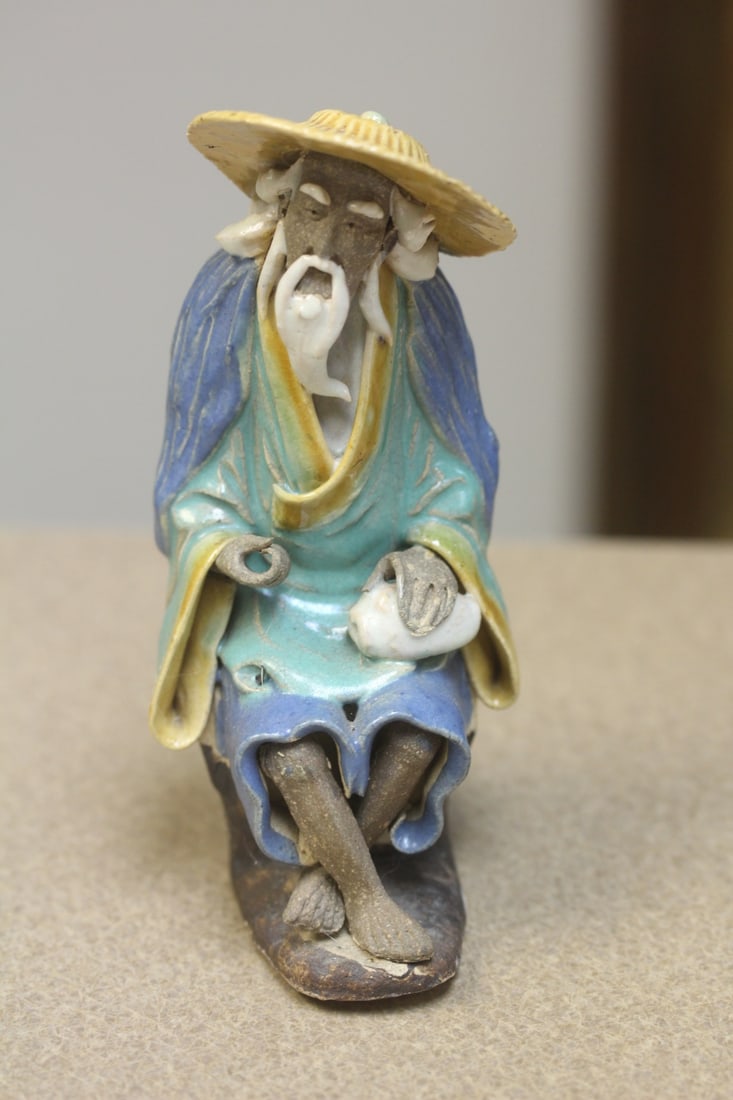 Vintage Chinese Mudman: marked "China" - 6 inches tall
