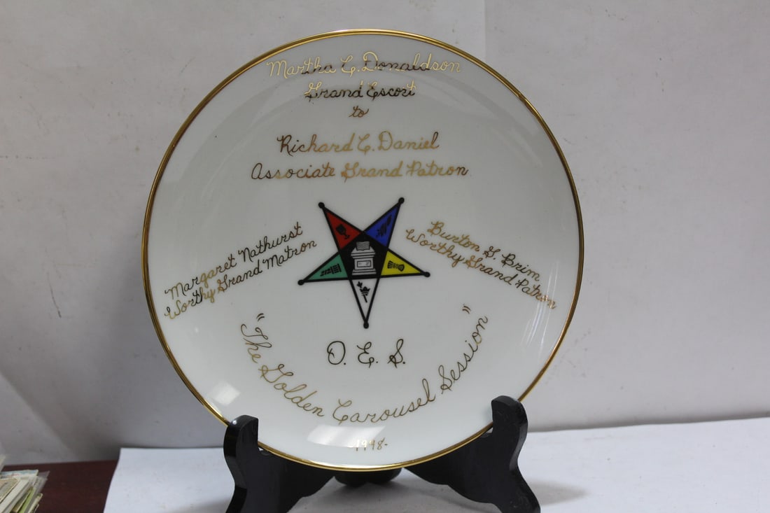 Some Sort of an Award Plate: or a presentation plate - 8 1/8" in diameter